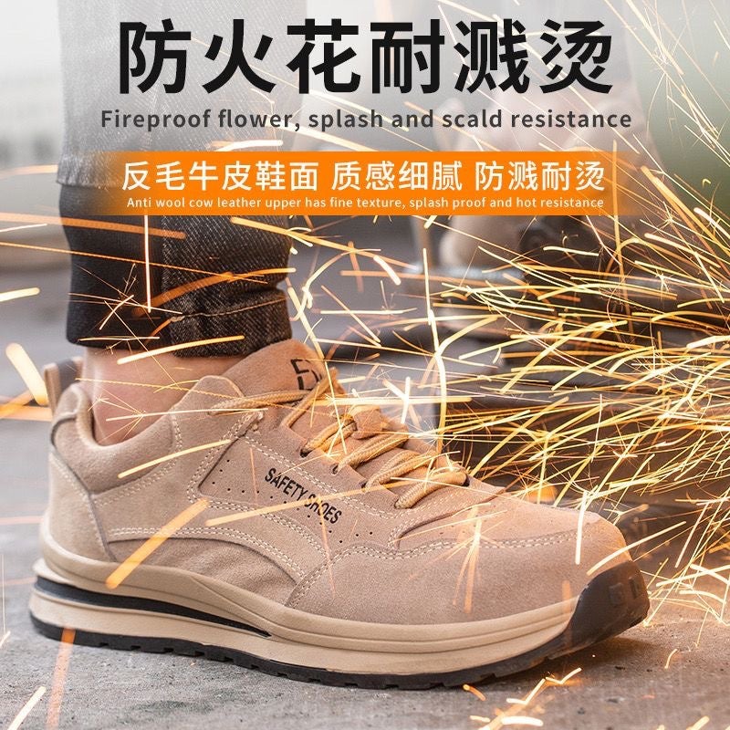 Labor Protection Shoes Men'S Wear-Resistant Summer Breathable Welder Four-Season Women'S Lightweight Anti-Smashing And Stab-Resistant Steel Toe Insulated Shoes - Image 4